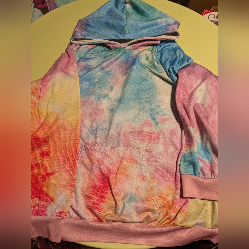 Pixie Lady 2X Colorful Tie-Dye Hoodie